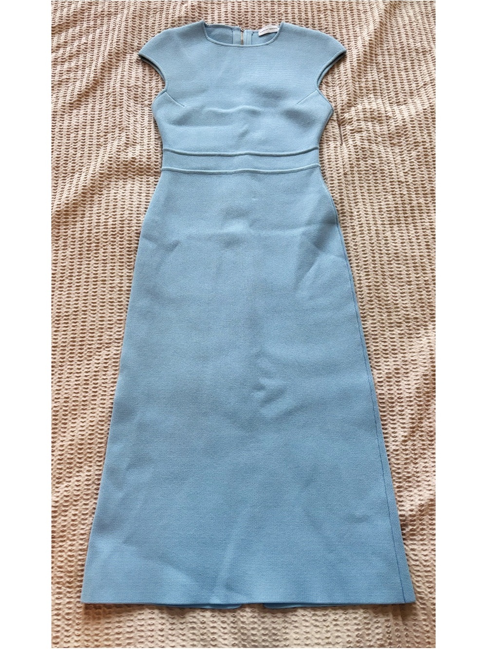 Scanlan Theodore Crepe Knit Bodycon Midi Dress